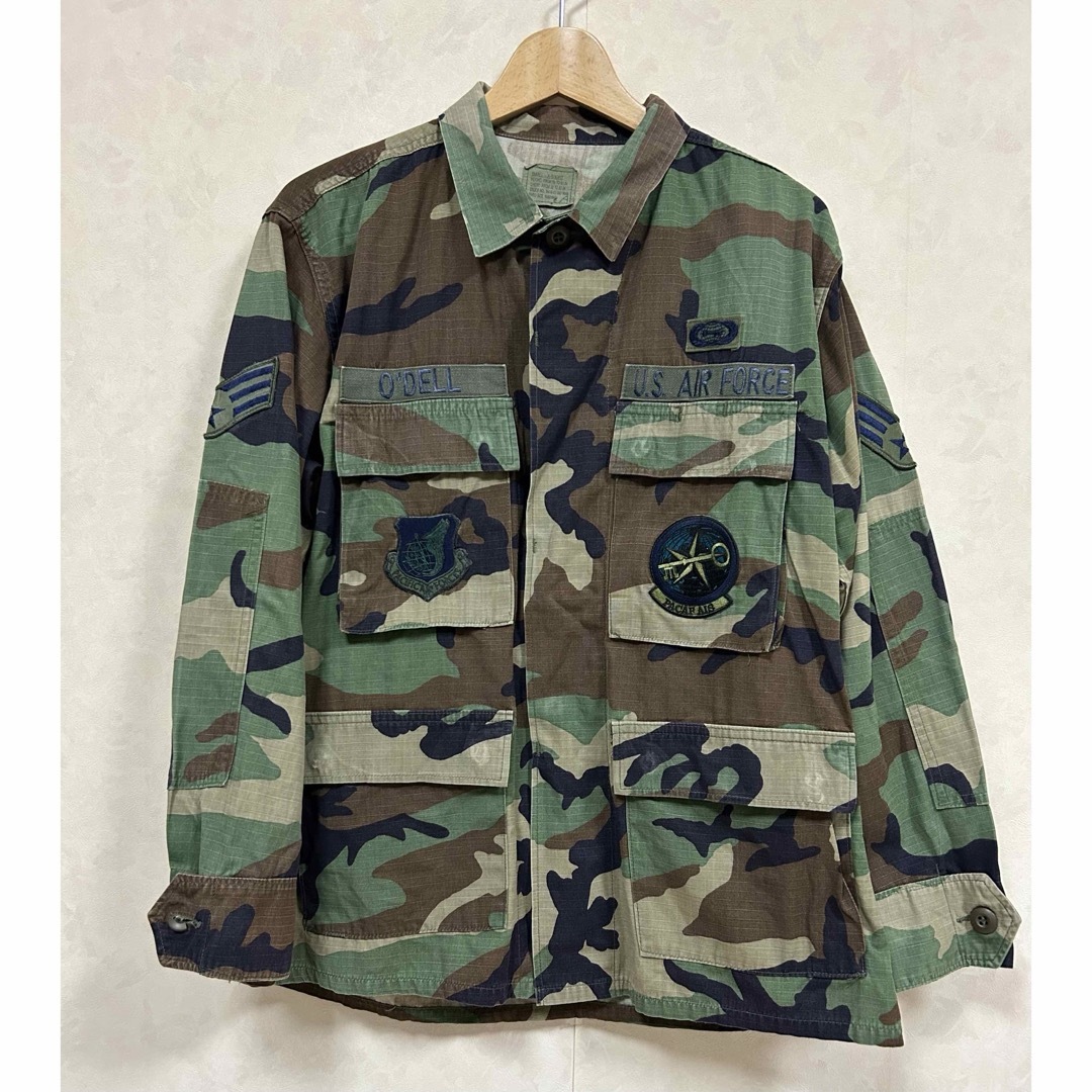U.S.AIR FORCE 90年代 ミリタリージャケット コットン カモフラ メンズのトップス(シャツ)の商品写真
