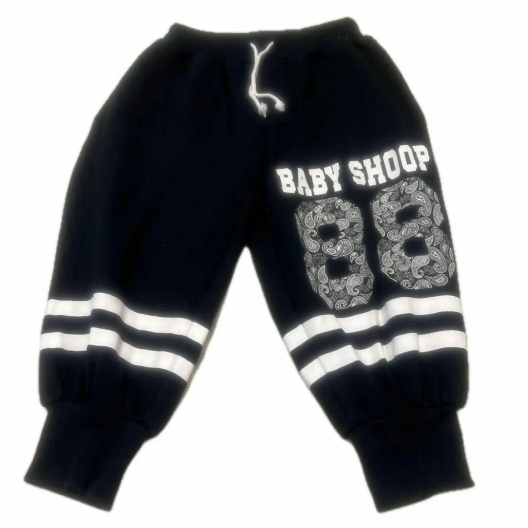 baby shoop(ベイビーシュープ)のパンツ ブラック スウェットパンツ  ジョガーパンツ ブラック レディース S レディースのパンツ(カジュアルパンツ)の商品写真