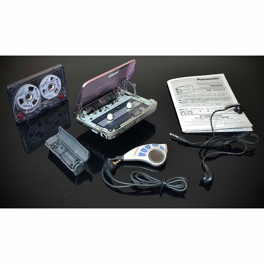 Panasonic - カセットプレーヤーPanasonic RQ-SX72 紫「整備済み Panasonic - カセットプレーヤーPanasonic RQ-SX72 紫「整備済み