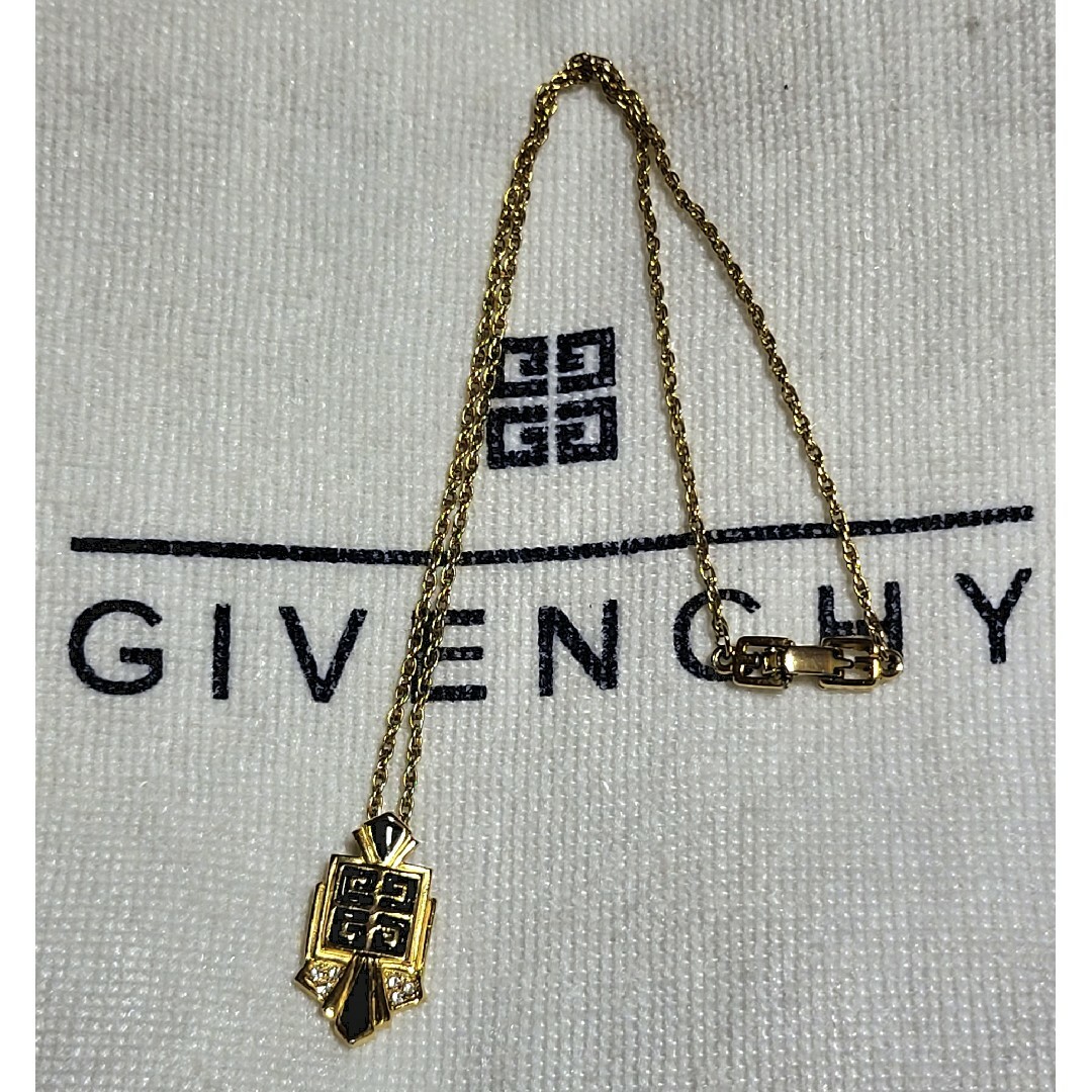 GIVENCHY(ジバンシィ)の◆GIVENCHY ジバンシィ◆4Gロゴ&ストーン ネックレス ゴールドカラー レディースのアクセサリー(ネックレス)の商品写真