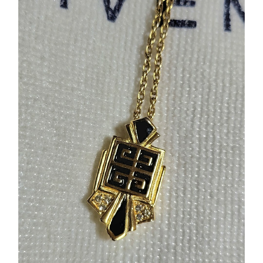 GIVENCHY(ジバンシィ)の◆GIVENCHY ジバンシィ◆4Gロゴ&ストーン ネックレス ゴールドカラー レディースのアクセサリー(ネックレス)の商品写真