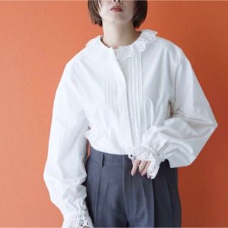 Shinzone - レースカラーブラウス LACE COLLAR BLOUSE