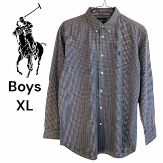 ラルフローレン(Ralph Lauren)のラルフローレン ボタンダウンシャツ グリーンチェック ボーイズ XL(シャツ)