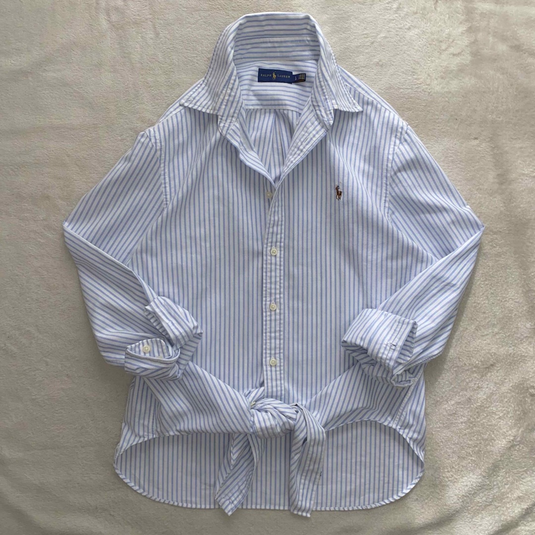 POLO RALPH LAUREN(ポロラルフローレン)のRalph Lauren 大きいサイズ　美品　XL位　家洗い可　正規品　前結び レディースのトップス(シャツ/ブラウス(長袖/七分))の商品写真