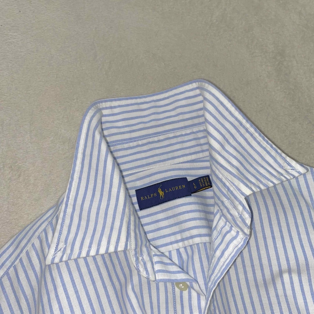 POLO RALPH LAUREN(ポロラルフローレン)のRalph Lauren 大きいサイズ　美品　XL位　家洗い可　正規品　前結び レディースのトップス(シャツ/ブラウス(長袖/七分))の商品写真