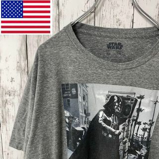 スターウォーズ アメリカ古着 ダースベイダーTシャツ グレー メンズ(Tシャツ/カットソー(半袖/袖なし))