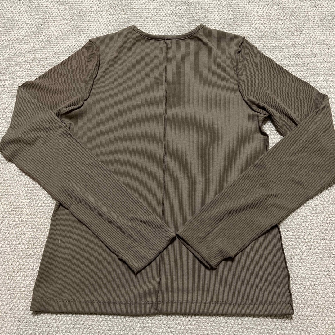 GU(ジーユー)のGU ジーユー ソフトリブクルーネックT レディースのトップス(Tシャツ(長袖/七分))の商品写真