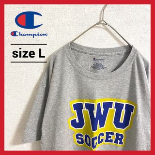 チャンピオン(Champion)の90s 古着 チャンピオン Tシャツ カレッジ 刺繍ロゴ オーバーサイズ L(Tシャツ/カットソー(半袖/袖なし))