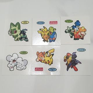 ポケモン - ポケモンシール　6枚　複数キャラクター