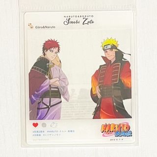 NARUTO うずまきナルト 我愛羅 忍里 2周年記念 アクリル フォト カード(キャラクターグッズ)