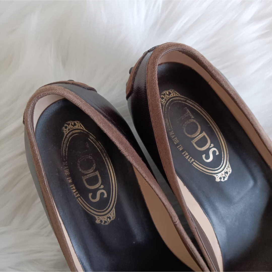 TOD'S(トッズ)のTOD'Sトッズ　タッセルリボンローヒールパンプス381/2  24.5cm レディースの靴/シューズ(ハイヒール/パンプス)の商品写真