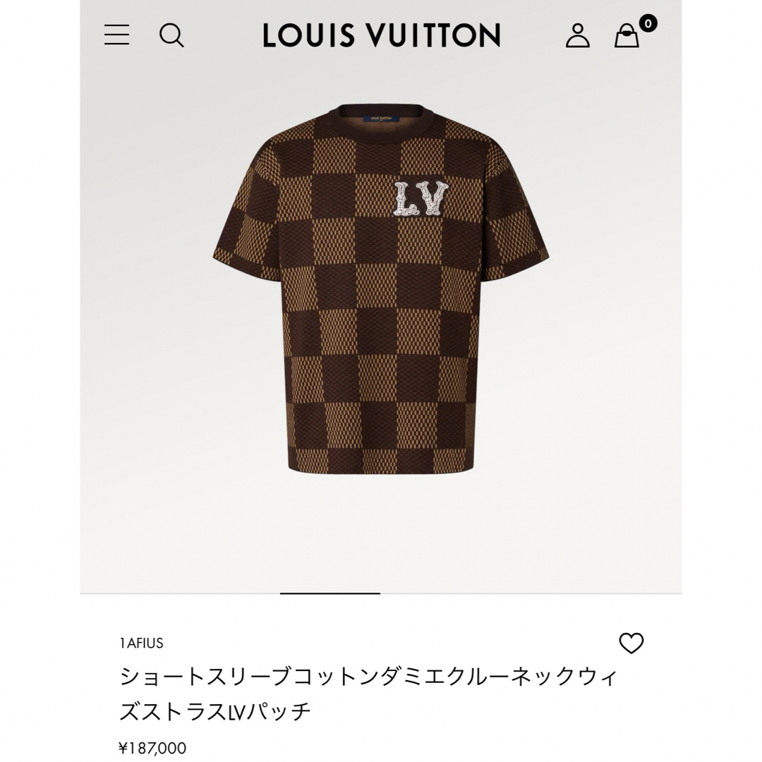 LOUIS VUITTON(ルイヴィトン)のルイヴィトン　 Tシャツ　スワロフスキー メンズのトップス(Tシャツ/カットソー(半袖/袖なし))の商品写真