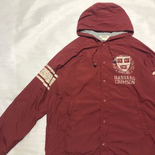 【美品】Champion×HARVARD カレッジナイロンジャケット Lパーカー