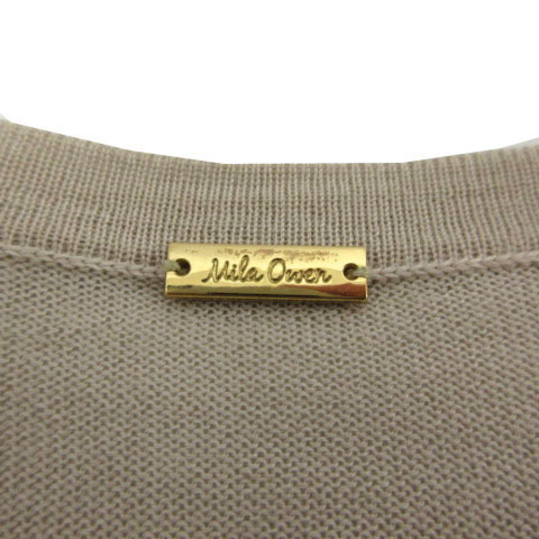 Mila Owen(ミラオーウェン)の Mila Owen カーディガン トッパー ニット 羽織り グレージュ 0 レディースのトップス(カーディガン)の商品写真