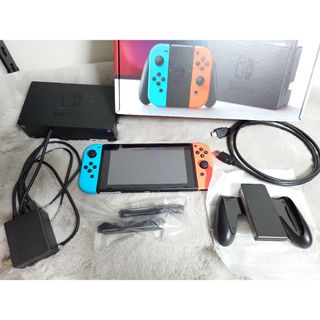 ニンテンドースイッチ(Nintendo Switch)のNintendo Switch 2017年製 未対策機 動作確認済 美品 欠品有(家庭用ゲーム機本体)