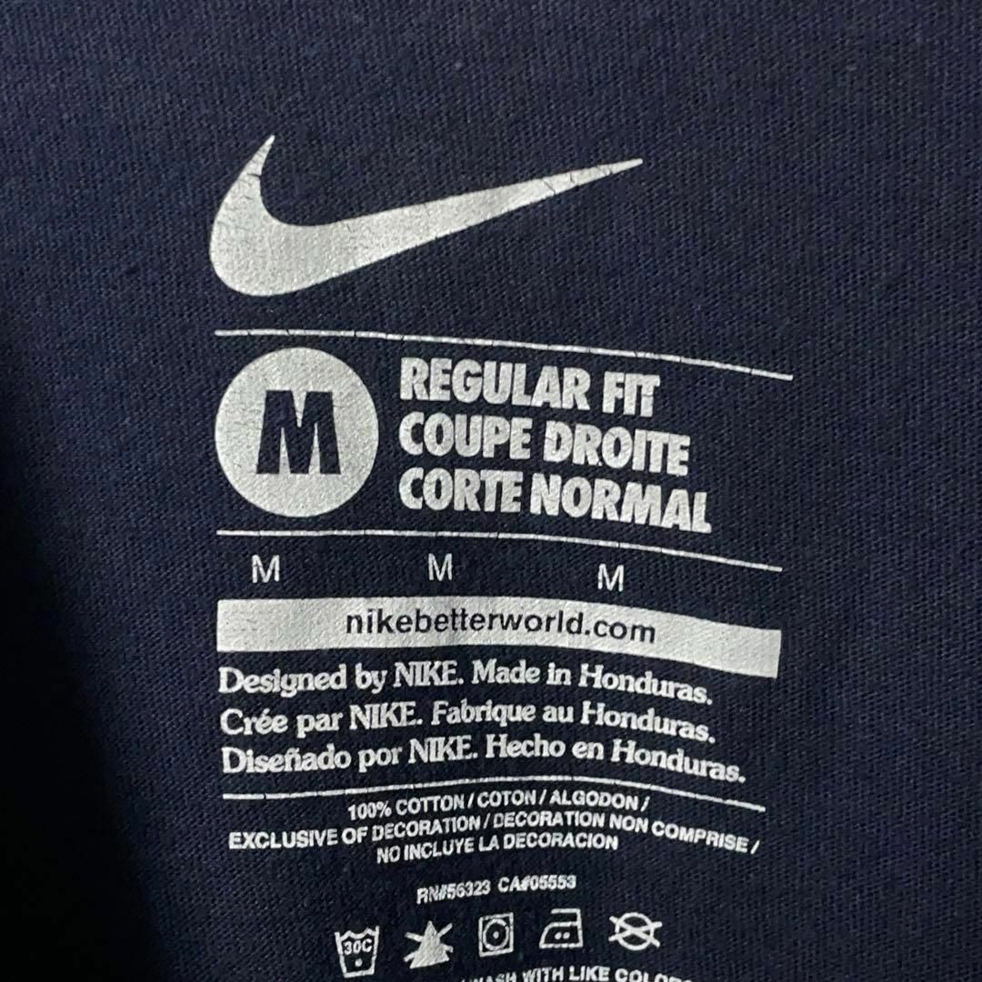 NIKE(ナイキ)のナイキ アメリカ古着 スウォッシュロゴプリント Tシャツ 紺 メンズ メンズのトップス(Tシャツ/カットソー(半袖/袖なし))の商品写真