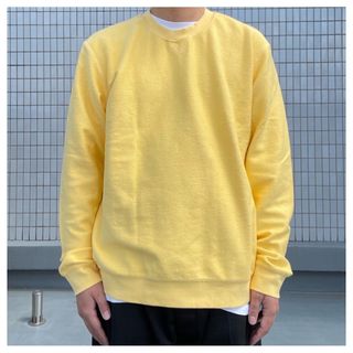 LAND'S END 鹿子前VスウェットL VINTAGE イエロー(スウェット)