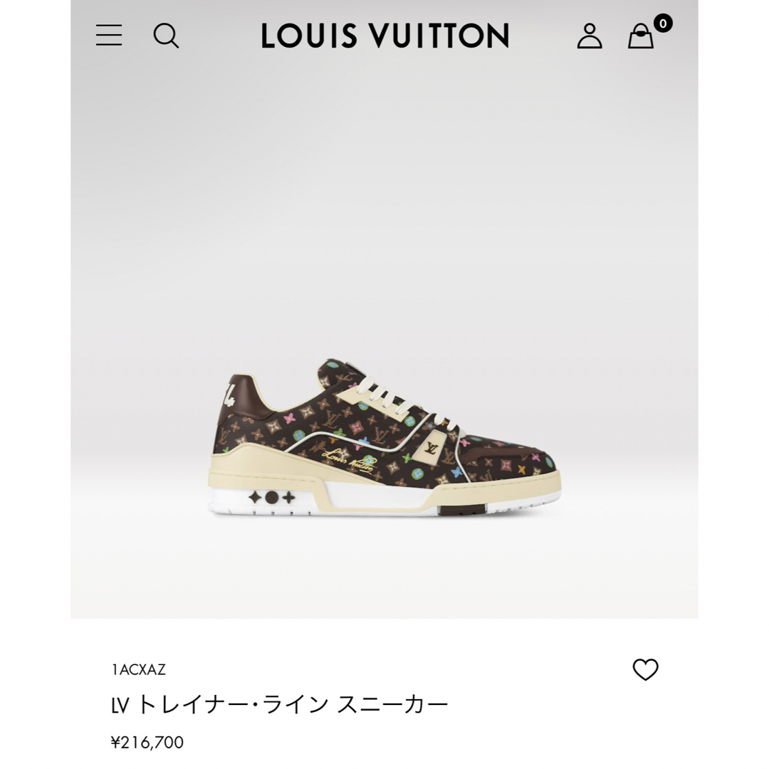 LOUIS VUITTON(ルイヴィトン)のルイヴィトン　スニーカー　サイズ　6.5 メンズの靴/シューズ(スニーカー)の商品写真