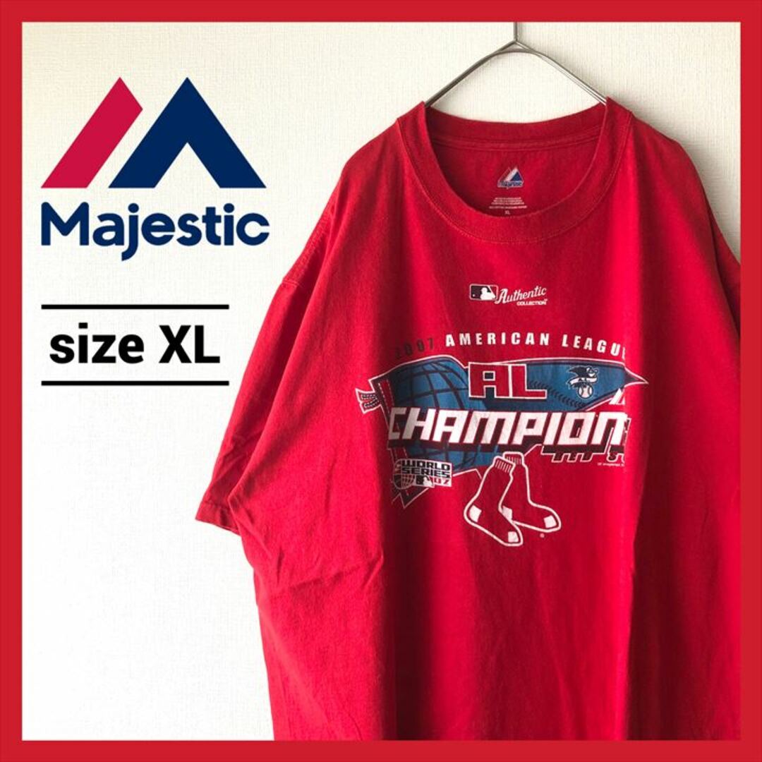 Majestic(マジェスティック)の90s 古着 マジェスティック Tシャツ アメリカンリーグ 野球 XL  メンズのトップス(Tシャツ/カットソー(半袖/袖なし))の商品写真