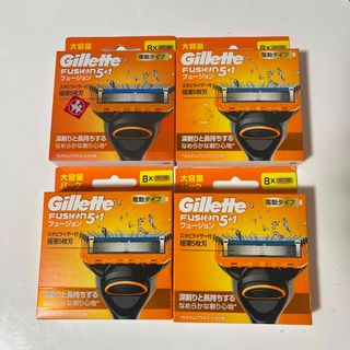 ジレット(Gillette)の＜新品未開封＞ジレットフュージョン 5＋1 電動タイプ 替刃8個入 4セット(その他)