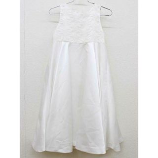 【新入荷!】▽ミルフィーユ/millefeuille▽110cm ノースリーブドレス 白 日本製 フォーマル 卒園式 入学式 結婚式 発表会 七五三 謝恩会 冠婚葬祭【中古】子供服 キッズ kids 女の子 lessons 803042(ドレス/フォーマル)