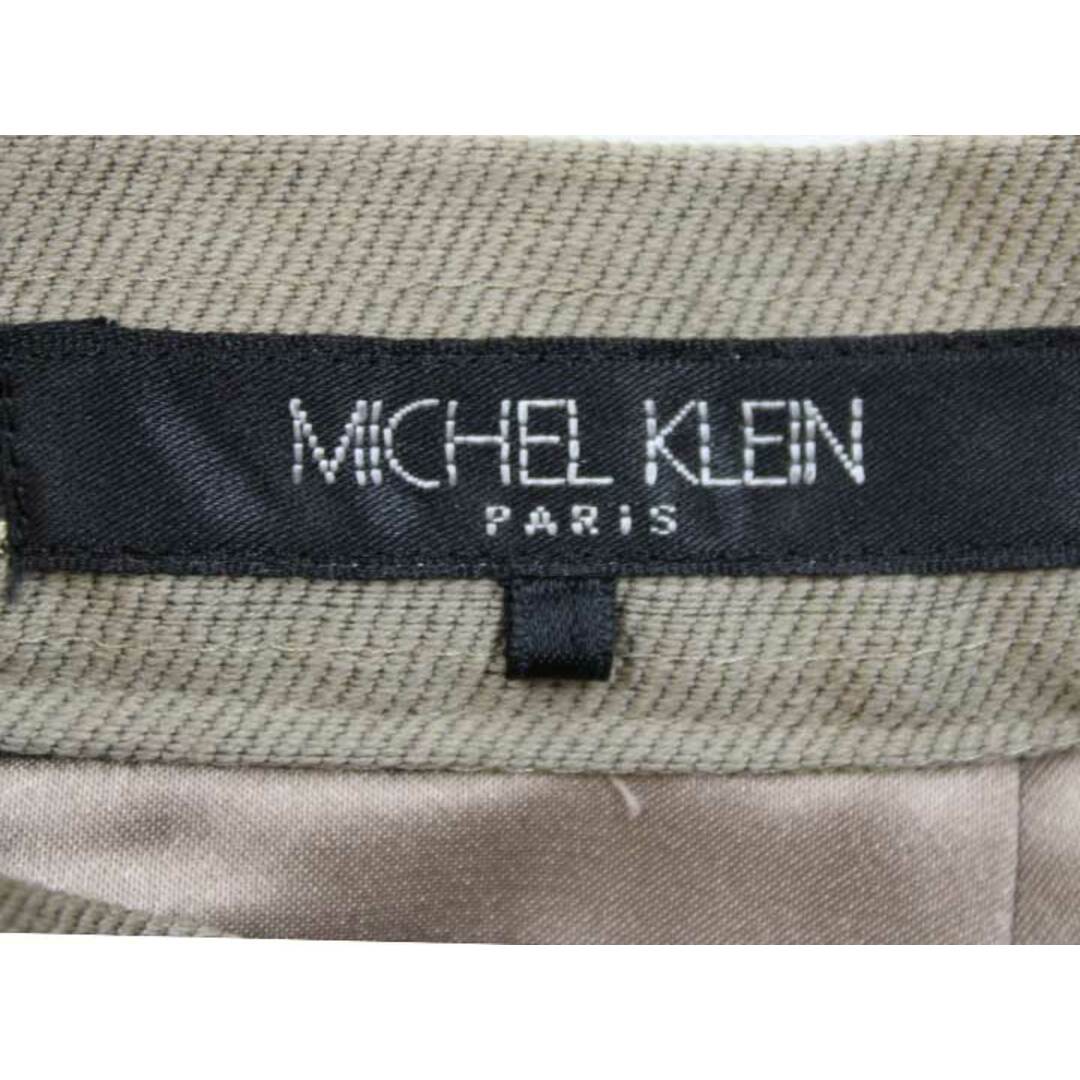 【春物 新入荷】‡MICHEL KLEIN/ミッシェル・クラン‡ボーダースカート/ミディアム丈 ベージュ×ブラック/黒 レディース 38【中古】春秋 713042 レディースのスカート(その他)の商品写真