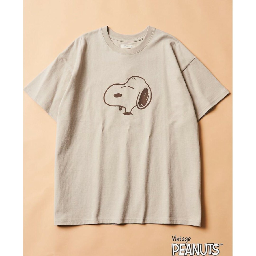 FREAK'S STORE(フリークスストア)の【フリークスストア】PEANUTS/スヌーピー　別注FACEプリントTシャツ レディースのトップス(Tシャツ(半袖/袖なし))の商品写真