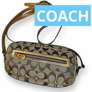 コーチ(COACH)の人気　コーチ　ミニショルダーバッグ　カメラバッグ　ブラウン　シグネチャー(ショルダーバッグ)