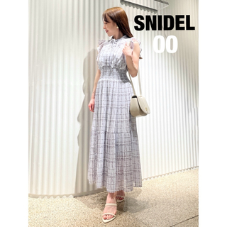 SNIDEL - スナイデル snidel Sustainableフリルワンピース LBLU　00