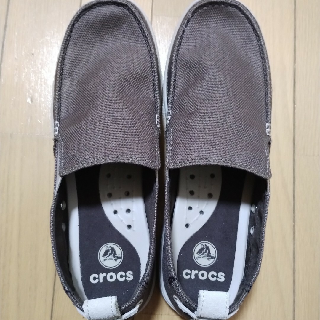 crocs(クロックス)のクロックスwaluローファー　ブラウン　28cm メンズの靴/シューズ(デッキシューズ)の商品写真