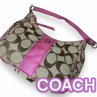 コーチ(COACH)の定番　COACH　コーチ　シグネチャー　ショルダーバッグ　ホーボー　大容量(ショルダーバッグ)