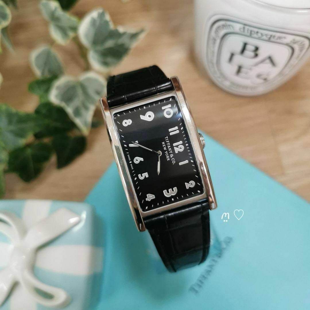 Tiffany & Co.(ティファニー)のティファニー　イーストウエストウォッチ　腕時計　アリゲーターベルト　クォーツ メンズの時計(腕時計(アナログ))の商品写真