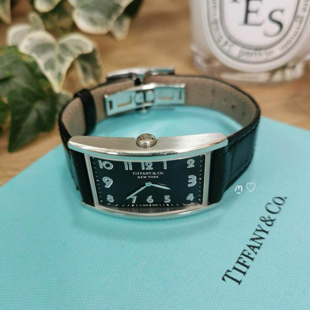 Tiffany & Co.(ティファニー)のティファニー　イーストウエストウォッチ　腕時計　アリゲーターベルト　クォーツ メンズの時計(腕時計(アナログ))の商品写真