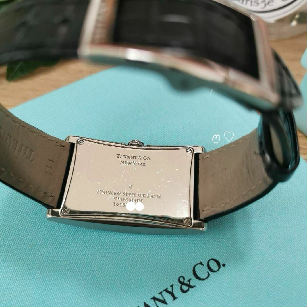Tiffany & Co.(ティファニー)のティファニー　イーストウエストウォッチ　腕時計　アリゲーターベルト　クォーツ メンズの時計(腕時計(アナログ))の商品写真