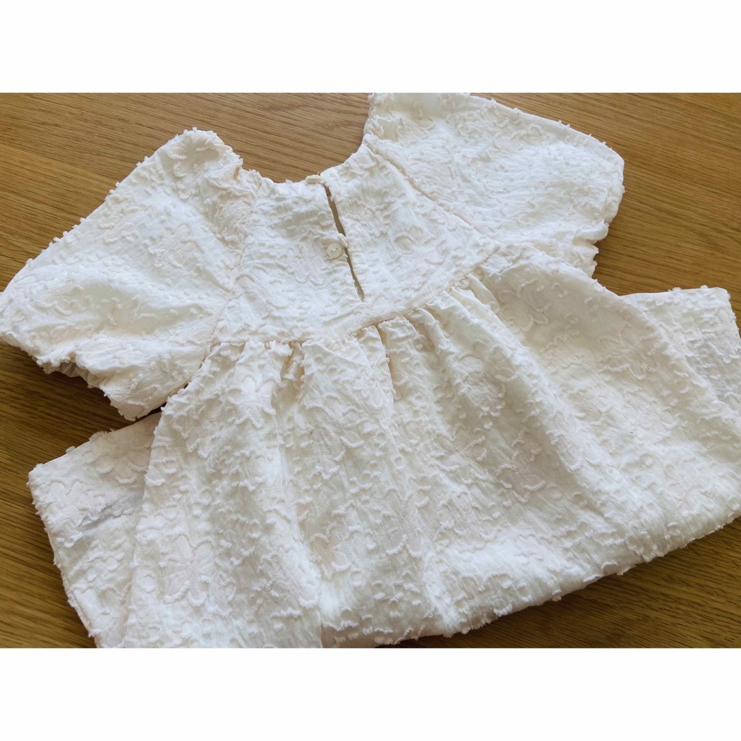 ZARA KIDS(ザラキッズ)のZARA baby kids フラワー ワンピース 半袖 ベビー キッズ/ベビー/マタニティのキッズ服女の子用(90cm~)(ワンピース)の商品写真