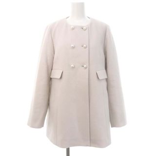 マーリエルカセット 23AW パールボタンミドルコート アウター ノーカラー 7