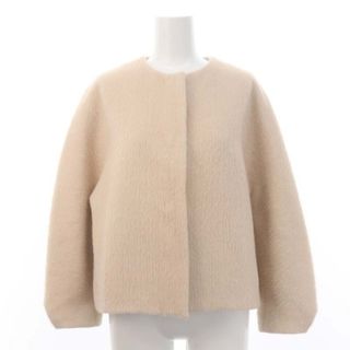 アナイ(ANAYI)のアナイ 22AW アルパカヘリンボンショートコート ノーカラー 34 ベージュ(その他)