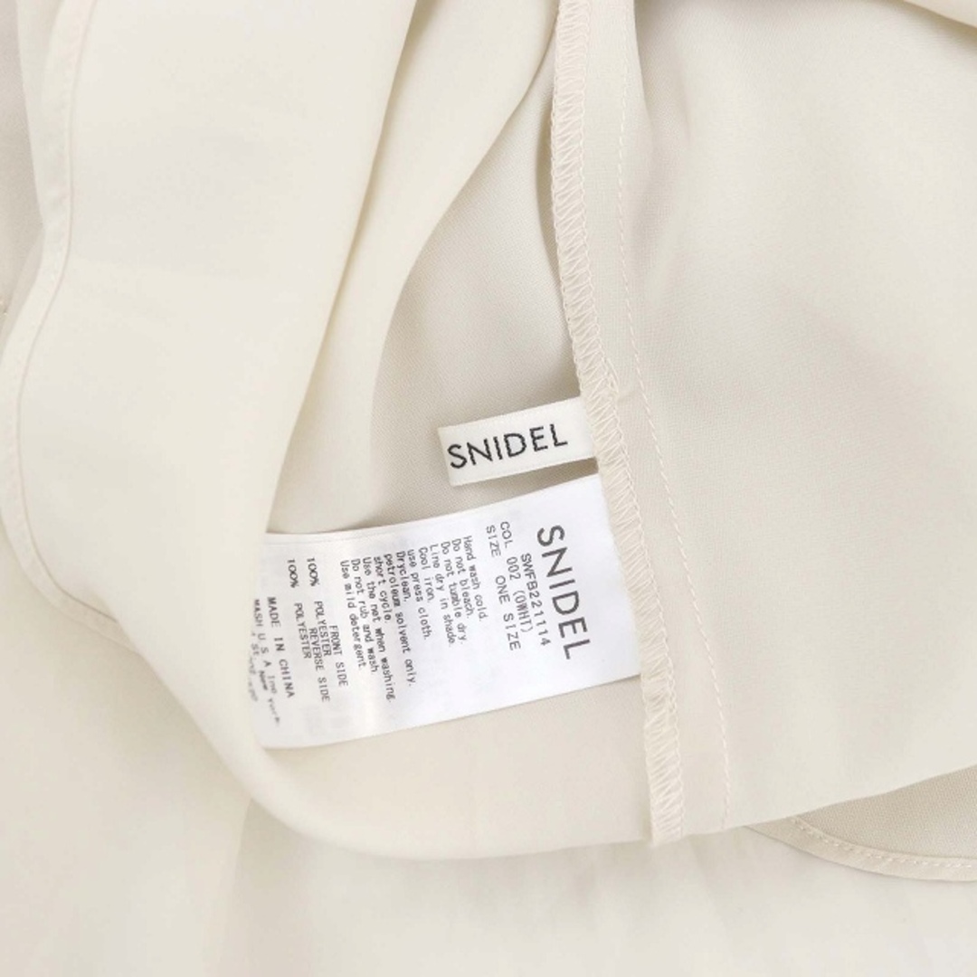 SNIDEL(スナイデル)のsnidel 22SS オーガンシースルーブラウス 長袖 F アイボリー レディースのトップス(シャツ/ブラウス(長袖/七分))の商品写真