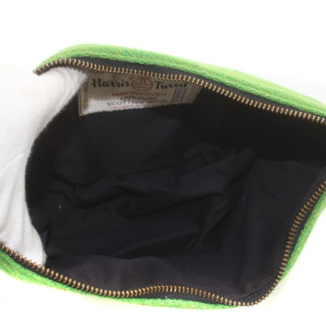 ケイトスペード HARRIS TWEED ハンドバッグ ウール 緑 グリーン レディースのバッグ(ハンドバッグ)の商品写真
