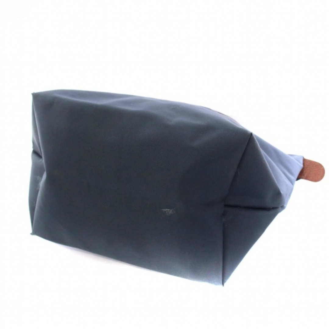 LONGCHAMP(ロンシャン)のロンシャン トートバッグ ハンドバッグ ナイロン レザー グレー 茶 レディースのバッグ(トートバッグ)の商品写真