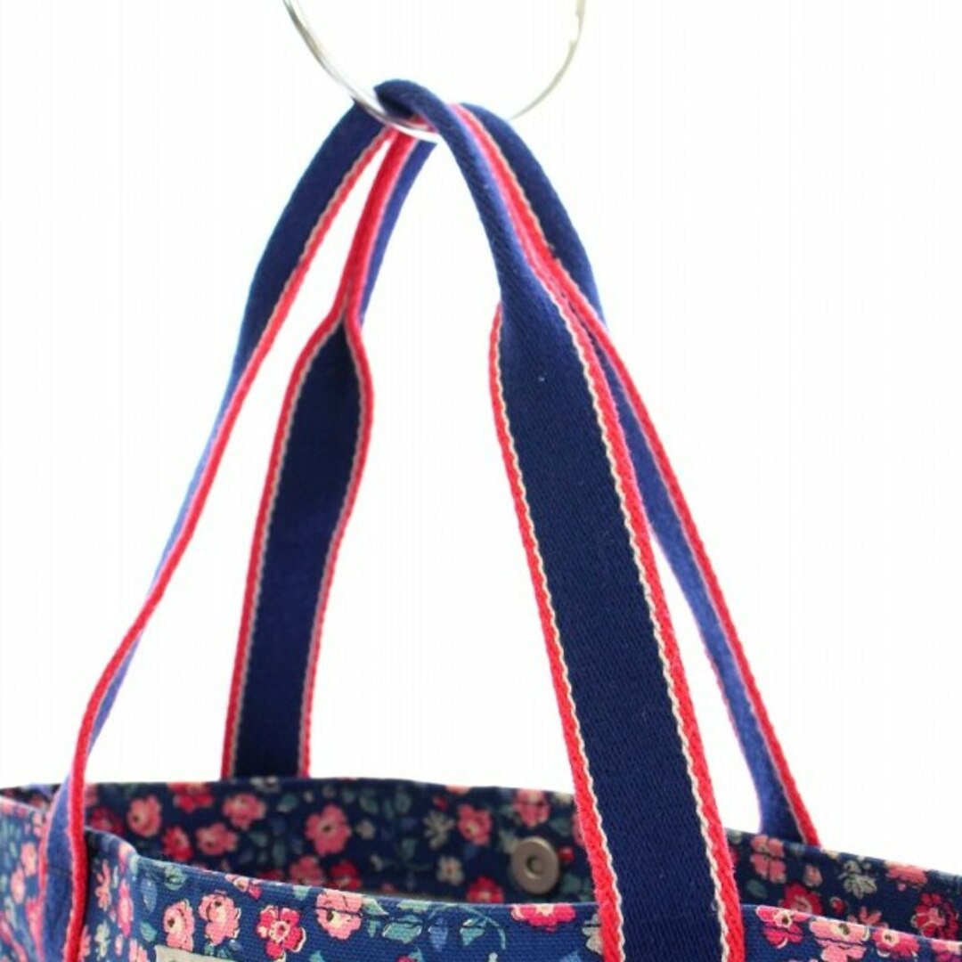 Cath Kidston(キャスキッドソン)のキャスキッドソン トートバッグ ハンドバッグ 花柄 キャンバス 青 ピンク レディースのバッグ(トートバッグ)の商品写真