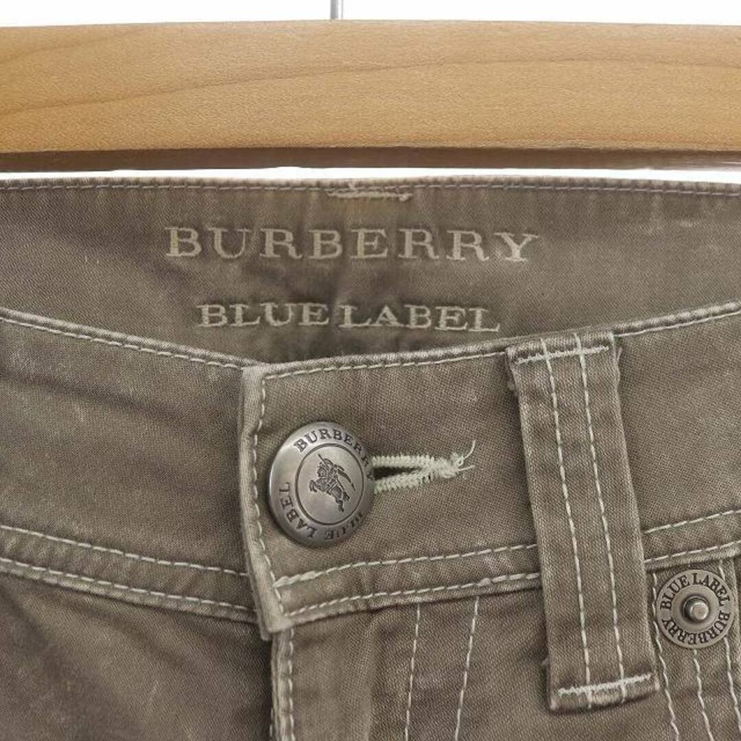 BURBERRY BLUE LABEL(バーバリーブルーレーベル)のバーバリーブルーレーベル ストレッチスキニーパンツ 36 XS グレージュ レディースのパンツ(その他)の商品写真