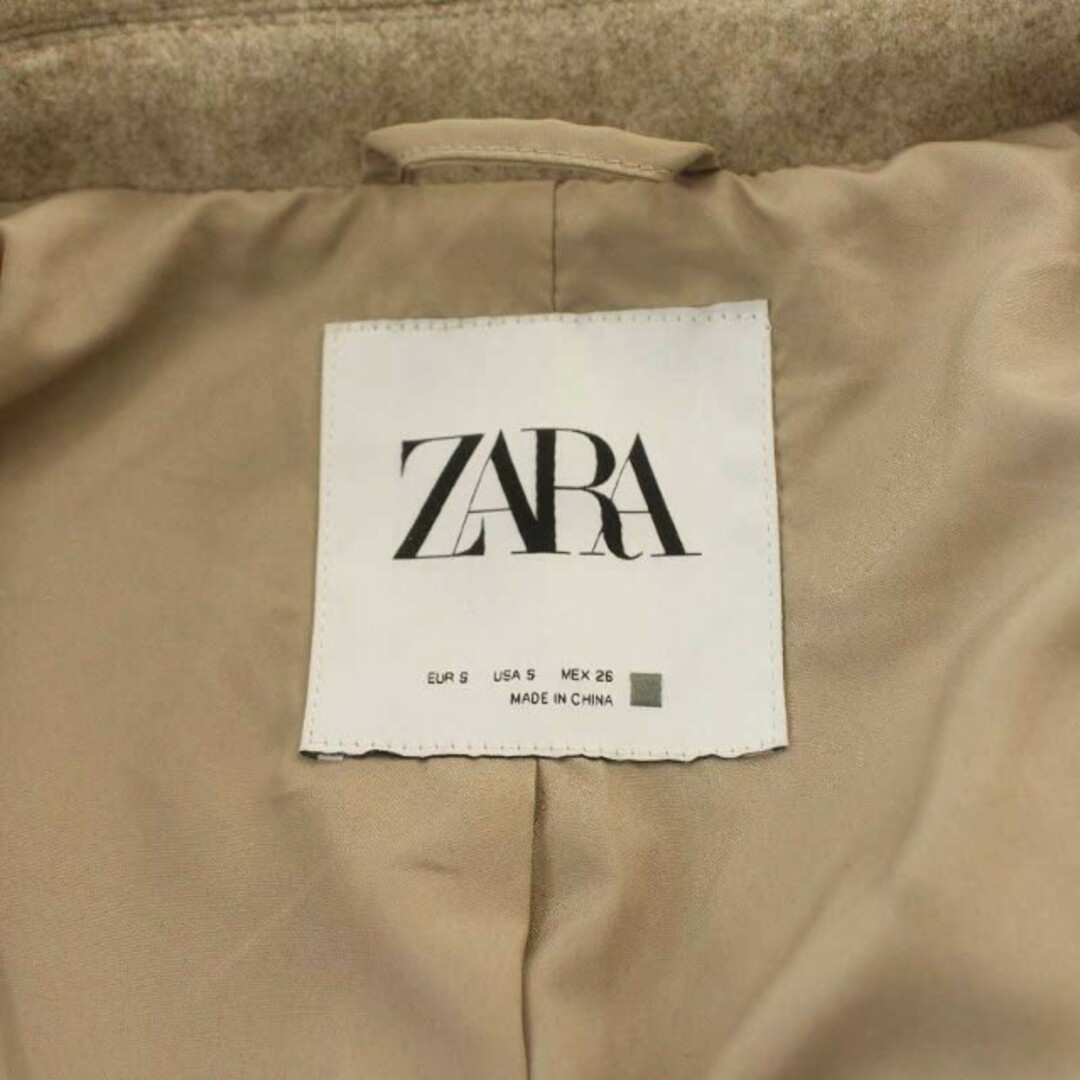 ZARA(ザラ)のザラ ZARA チェスターコート ロング ダブル S ベージュ /KQ レディースのジャケット/アウター(その他)の商品写真