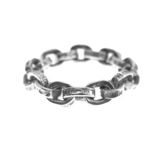 クロムハーツ(Chrome Hearts)のクロムハーツ CHROME HEARTS ■ 【 PAPER CHAIN RING 】 ペーパー チェーン シルバー リング w18574(リング(指輪))