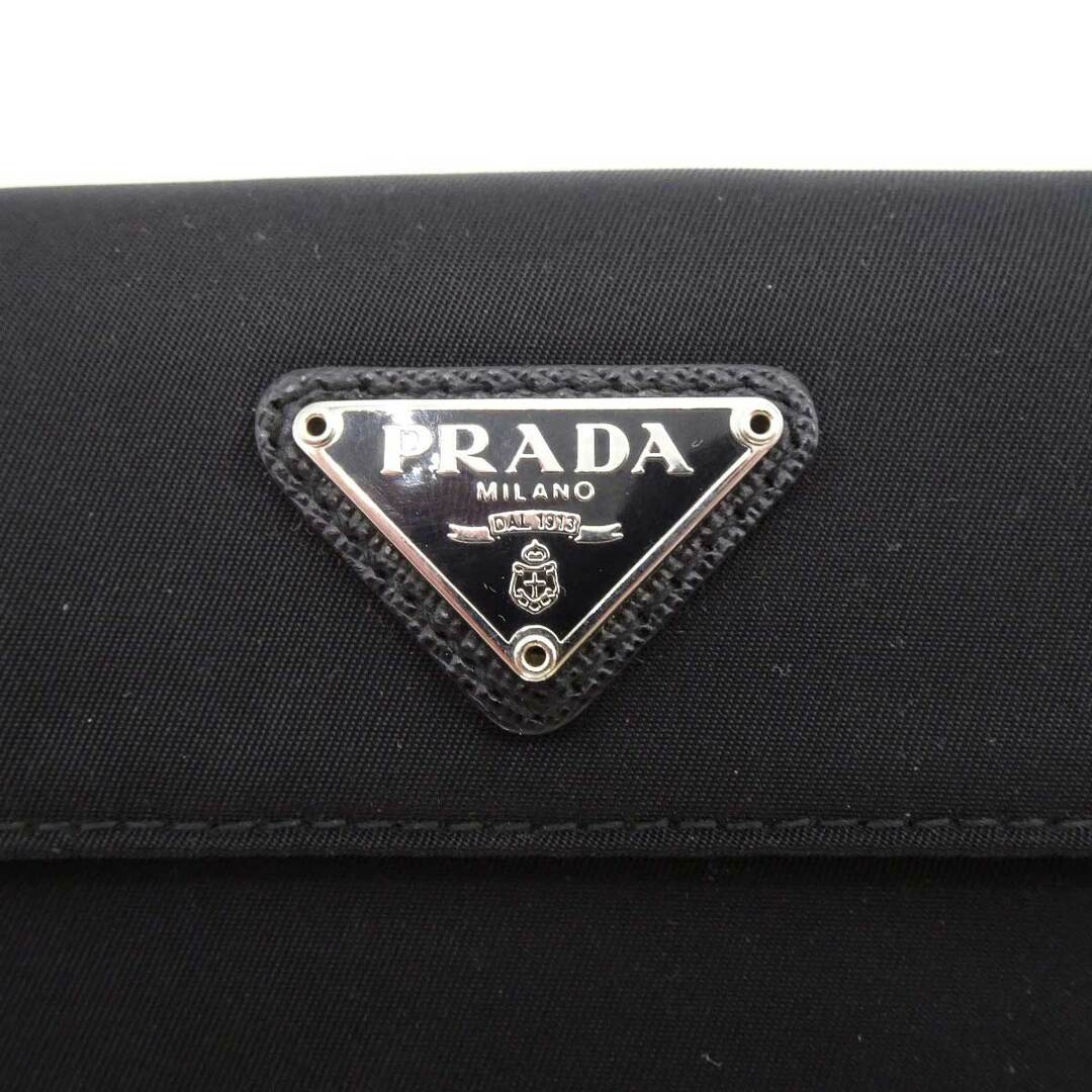 PRADA(プラダ)のプラダ 二つ折り 財布 ブラック レディース PRADA コンパクト ウォレット レディースのファッション小物(その他)の商品写真