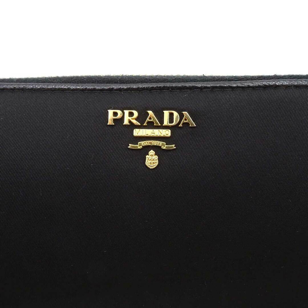 PRADA(プラダ)のプラダ 長財布 ナイロン ラウンドファスナー ブラック レディース PRADA レディースのファッション小物(その他)の商品写真