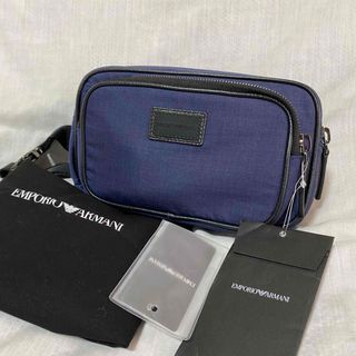 エンポリオアルマーニ(Emporio Armani)の新品 本物 正規品 エンポリオアルマーニ メンズ ボディバッグ ベルトバッグ 紺(ボディーバッグ)