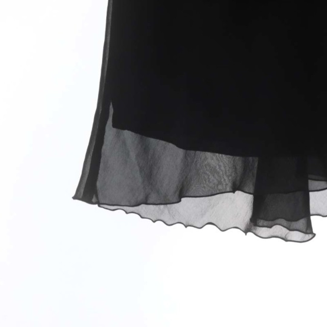 ANAYI(アナイ)のアナイ ANAYI チュール ティアードスカート ひざ丈 38 黒 ブラック レディースのスカート(ひざ丈スカート)の商品写真