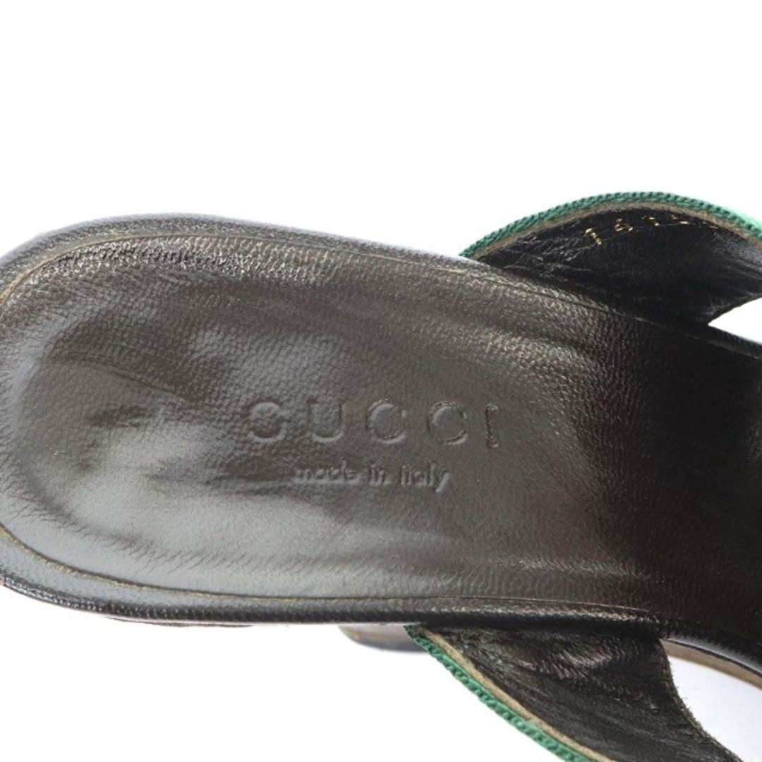 Gucci(グッチ)のグッチ GUCCI シェリーライン サンダル ウエッジソール 35 黒 レディースの靴/シューズ(サンダル)の商品写真