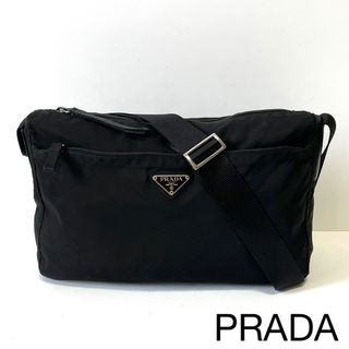 プラダ(PRADA)の【美品〜良品】プラダ　ショルダーバッグ　カメラバッグ　ナイロン×レザー　黒(ショルダーバッグ)